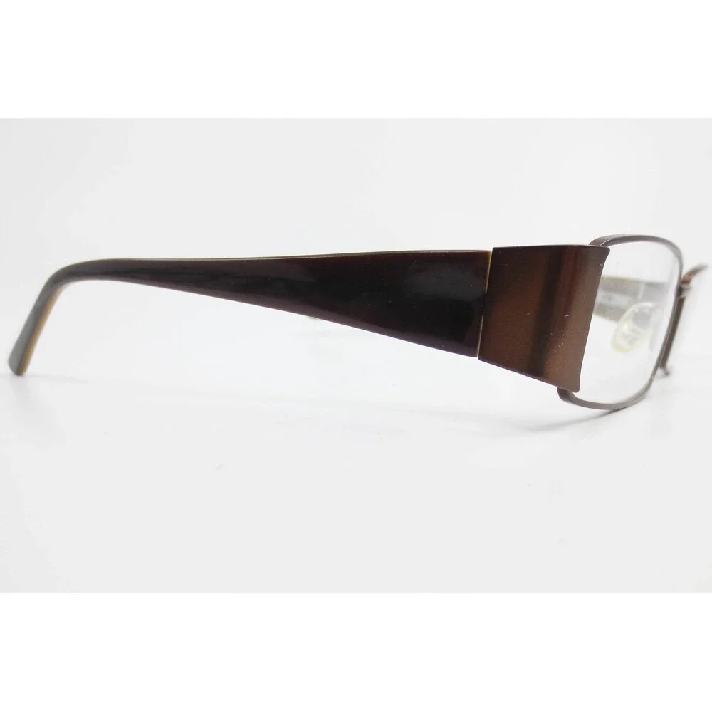 Tempo CTM9002 BR Brown Rectangular Eyeglass Frames 53-17-135 Demo Lenses New